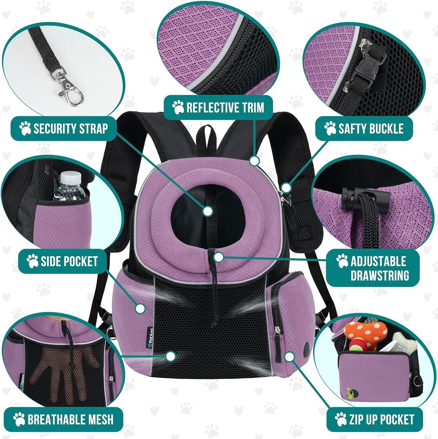 Dog Carrier Backpack – Hands-Free, Breathable & Perfect for Travel and Outdoor Fun