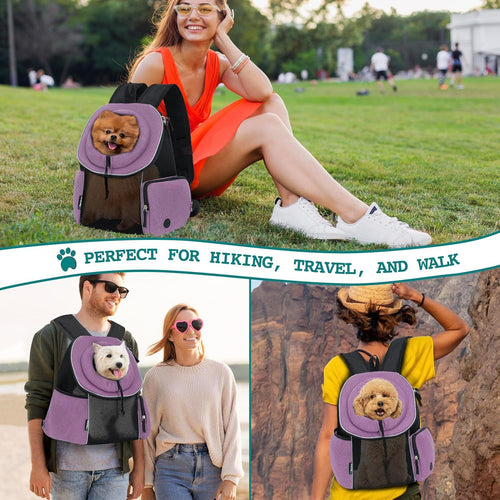 Dog Carrier Backpack – Hands-Free, Breathable & Perfect for Travel and Outdoor Fun